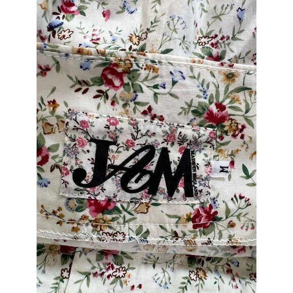 JAM England Mini Skirt in Cream Floral - Picture 3 of 5